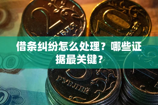 北京借条纠纷怎么处理？哪些证据最关键？