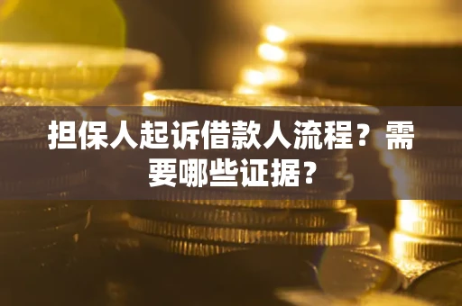 北京担保人起诉借款人流程？需要哪些证据？