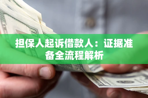 北京担保人起诉借款人：证据准备全流程解析