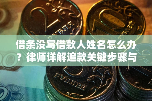 北京借条没写借款人姓名怎么办？律师详解追款关键步骤与证据链构建