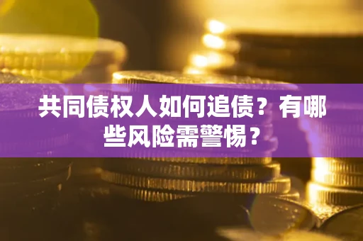 北京共同债权人如何追债？有哪些风险需警惕？