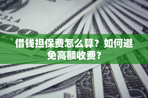 北京借钱担保费怎么算？如何避免高额收费？