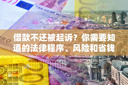 北京借款不还被起诉？你需要知道的法律程序、风险和省钱技巧